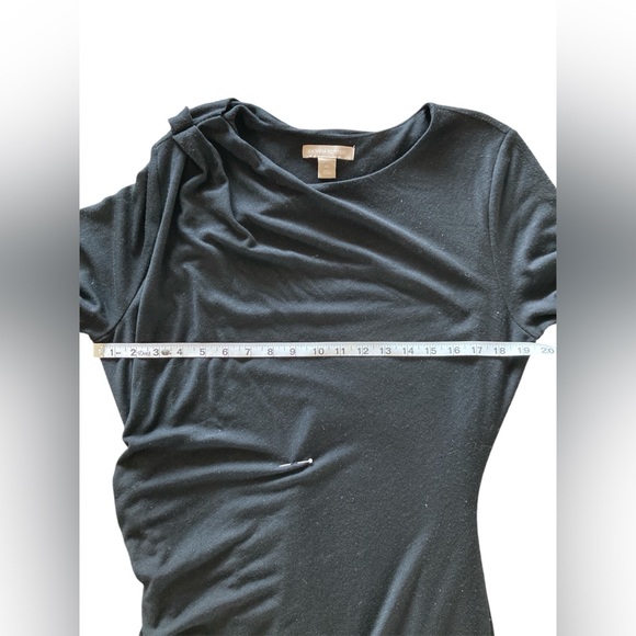 Banana Republic Assymetrical Long Sleeved Ruched Knit Dress, Sx XL - Picture 6 of 10